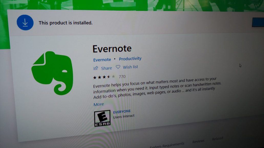 Evernote for Windows