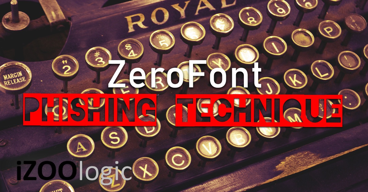 zerofont phishing technique office365