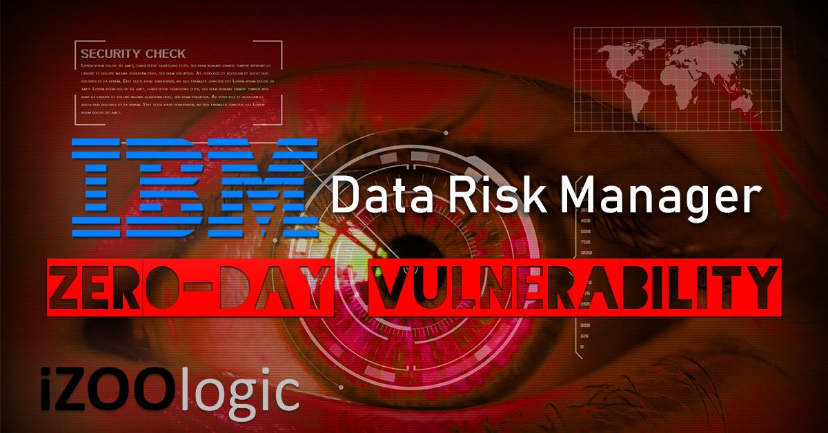 ibm data risk manager idrm zeroday vulnerability