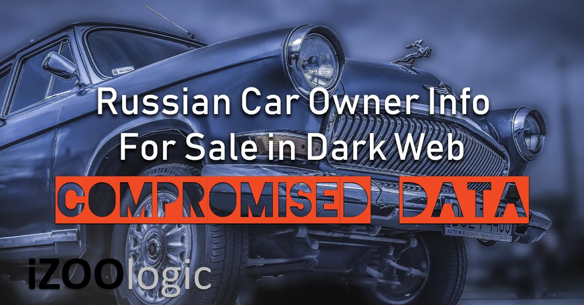 russian car owner info for sale in dark web data leak compromised data