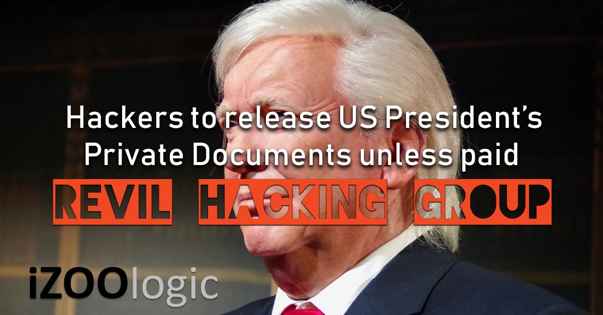 us president revil hacking group hacking hackers fraud prevention digital risk protection cybercrime cyber attack
