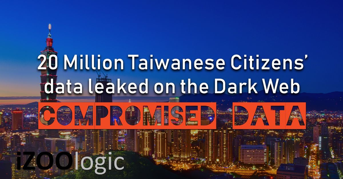 20 million taiwanese citizens data leak dark web