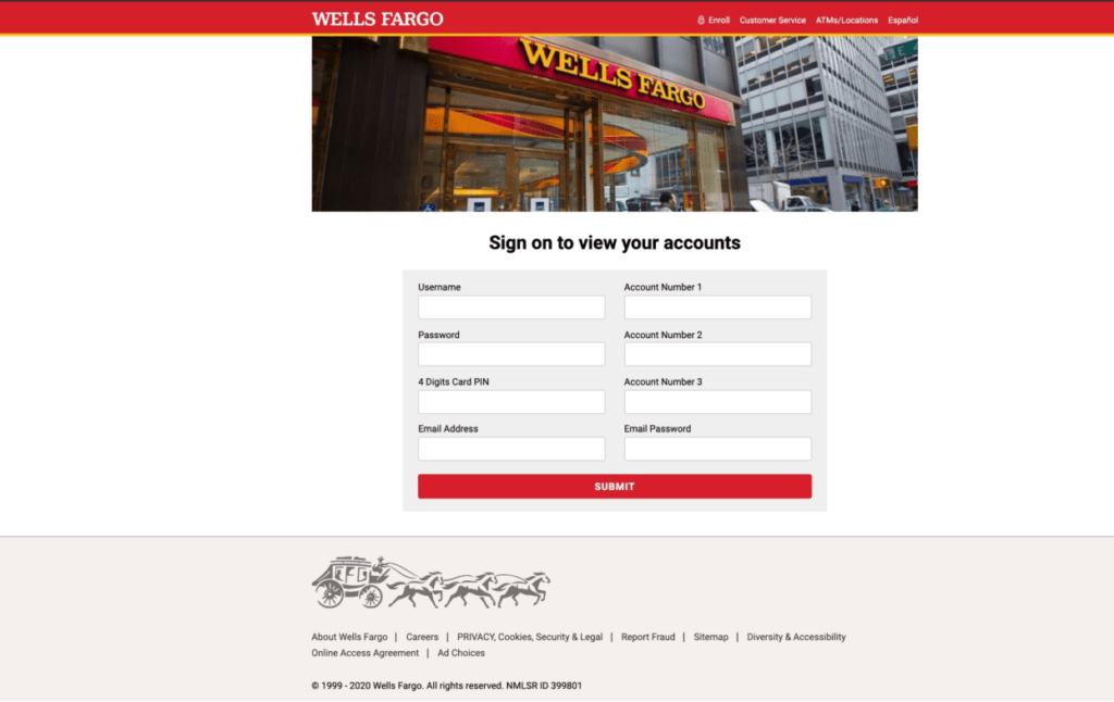 well fargo phishing email image 2
