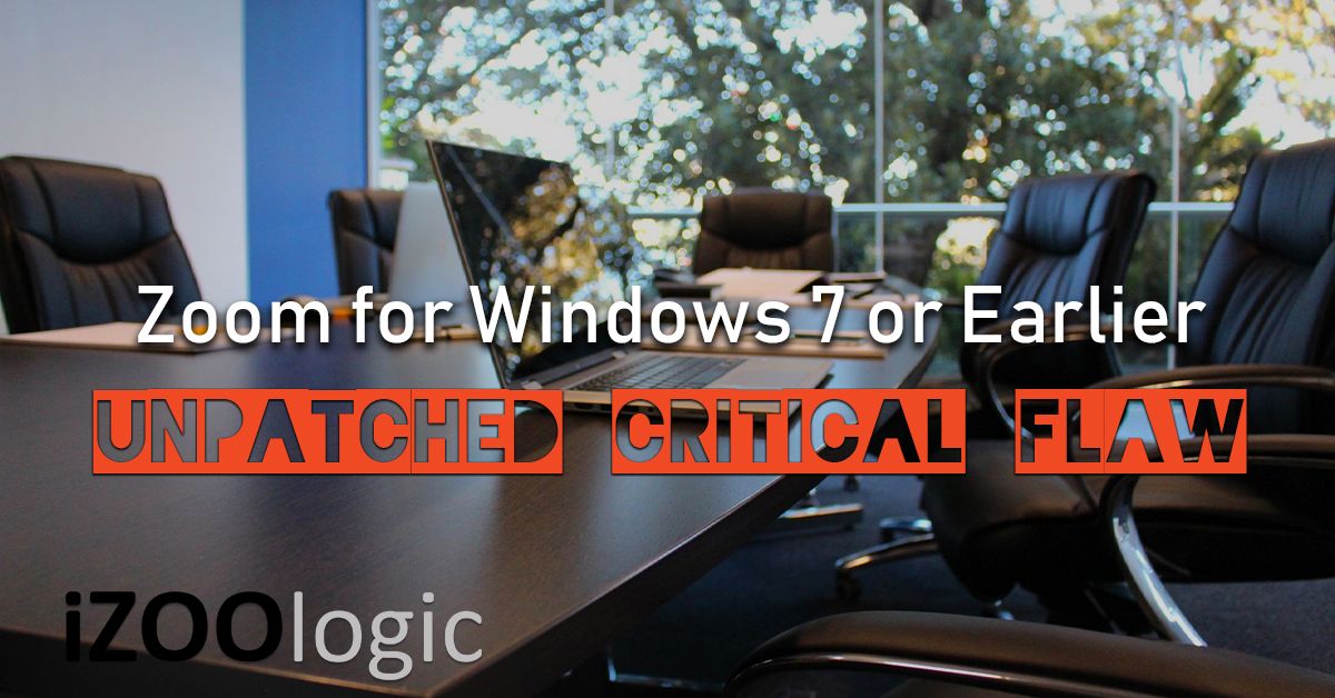 zoom for windows unpatched critical flaw vulnerability