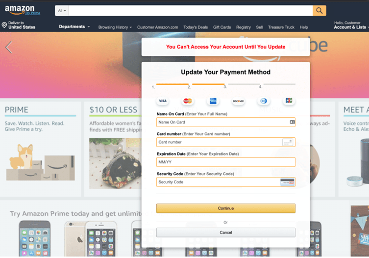 amazon phishing attack image 3