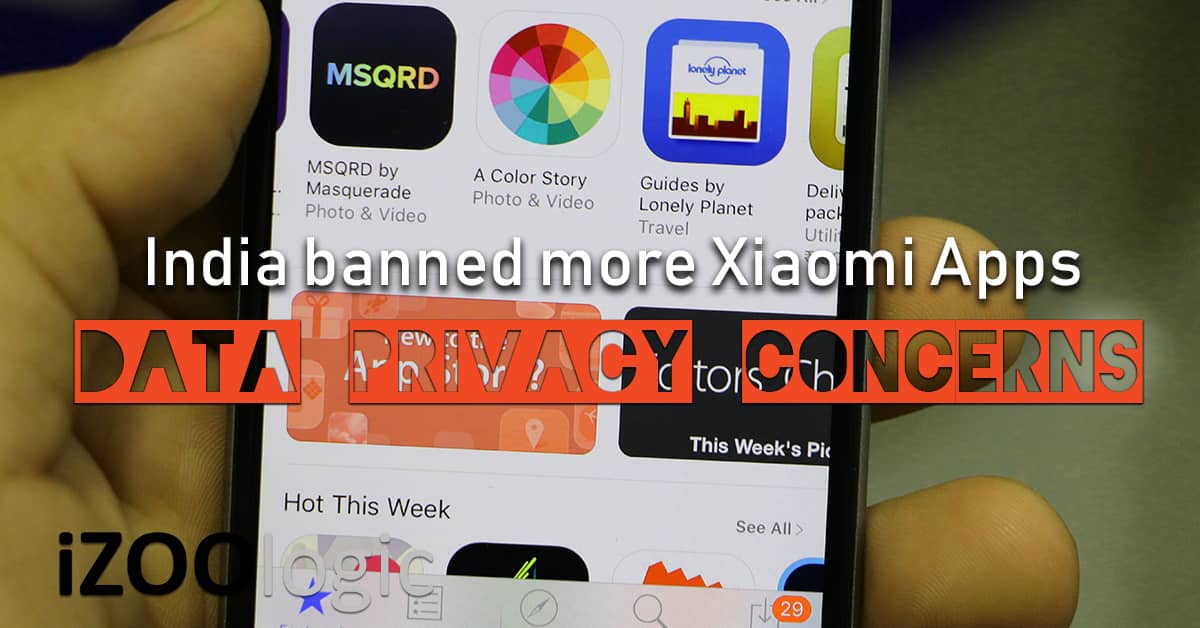 india banned xiaomi apps mi browser qq im china