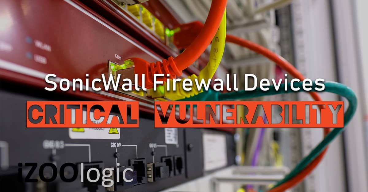 sonicwall firewall critical vulnerability