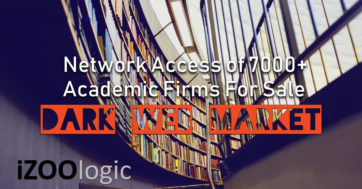 Network Access Academic Firms for sale Dark Web