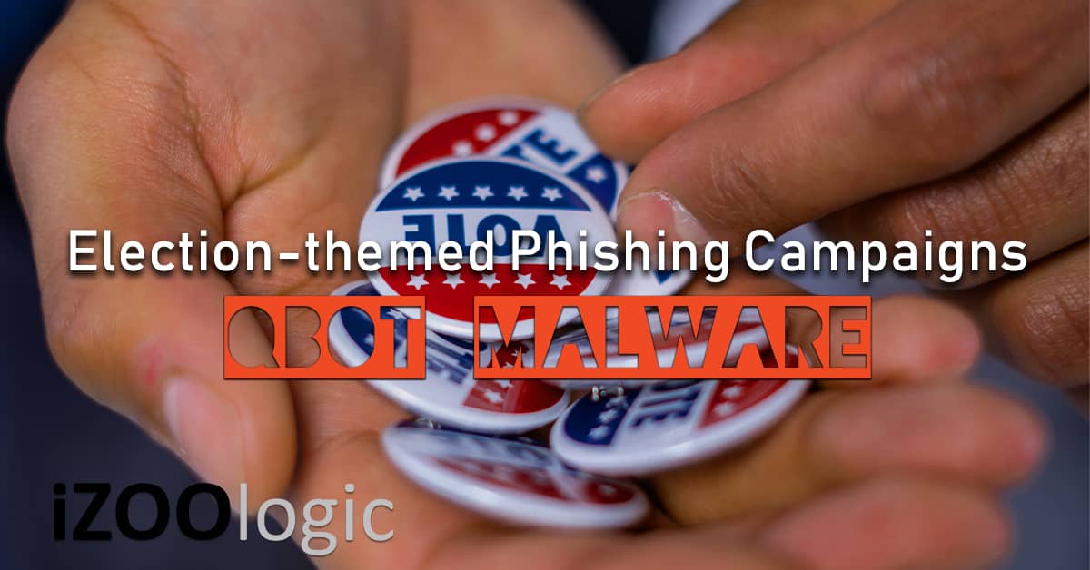 qbot malware election campaign spam phishing email malspam
