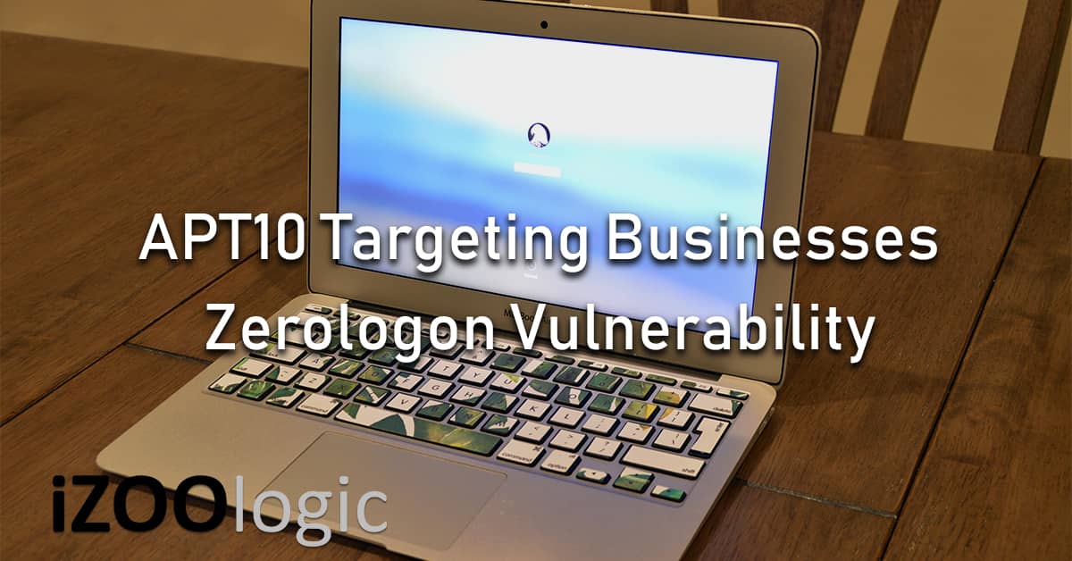 Zerologon Vulnerability APT10 hackers hacking group