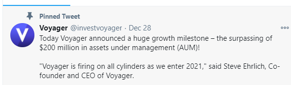 Voyager Cryptocurrency Broker attacked image 1