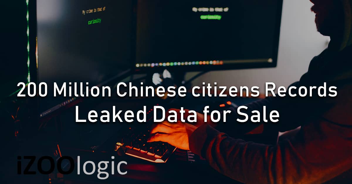 200 Million Chinese citizens dark web data leak