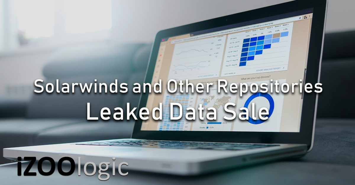 solarwinds repositories source code leaked data sale dark web
