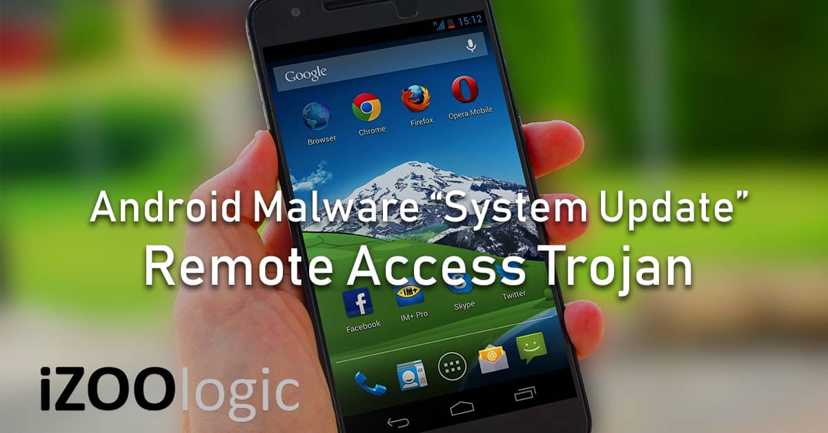 android malware system update remote access trojan spyware