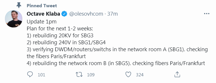 OVH france data centre engulfed in flames image 1