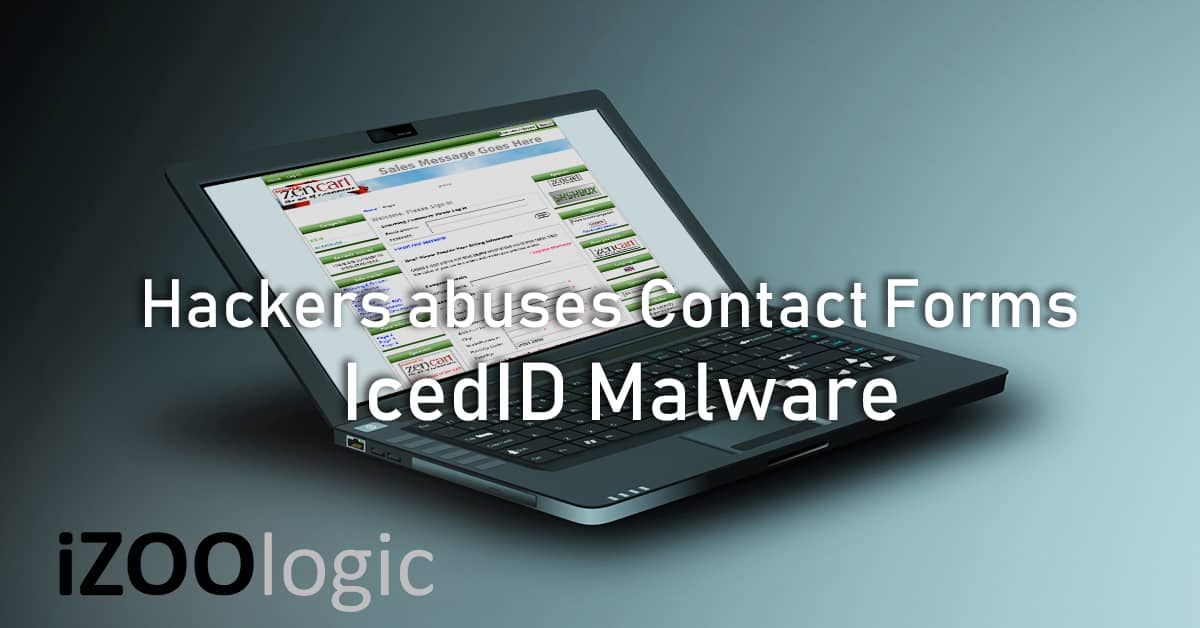 IcedID malware contact forms financial trojan social engineering