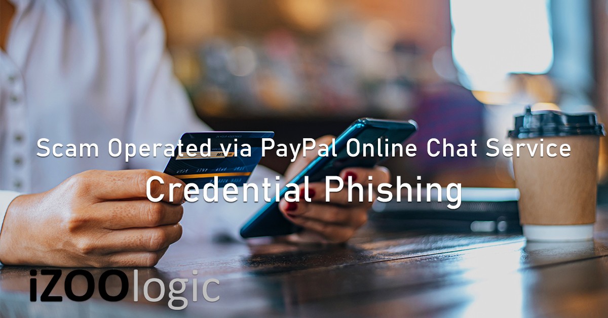 PayPal chat service credential phishing scam fraud