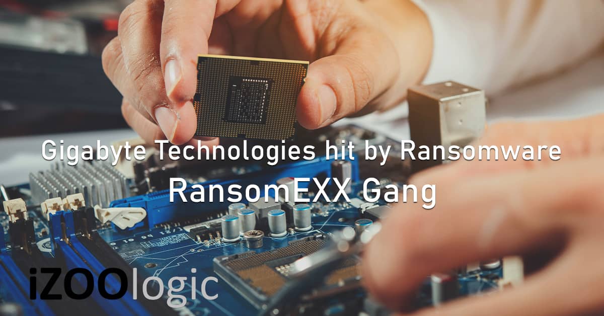 RansomEXX gigabyte tech ransomware gang