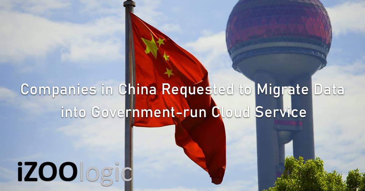 Private companies China migrate data government-run cloud service infosec privacy