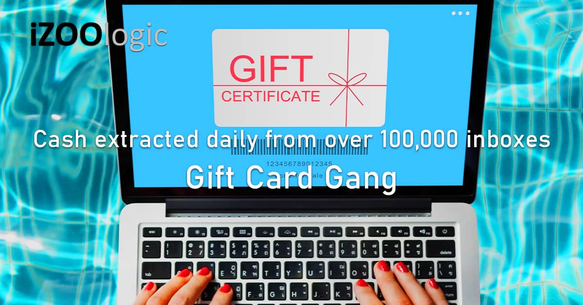 infected email accounts 100000 inboxes gift card gang
