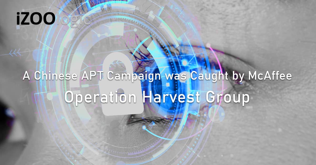 Chinese APT campaign Operation Harvest McAffee