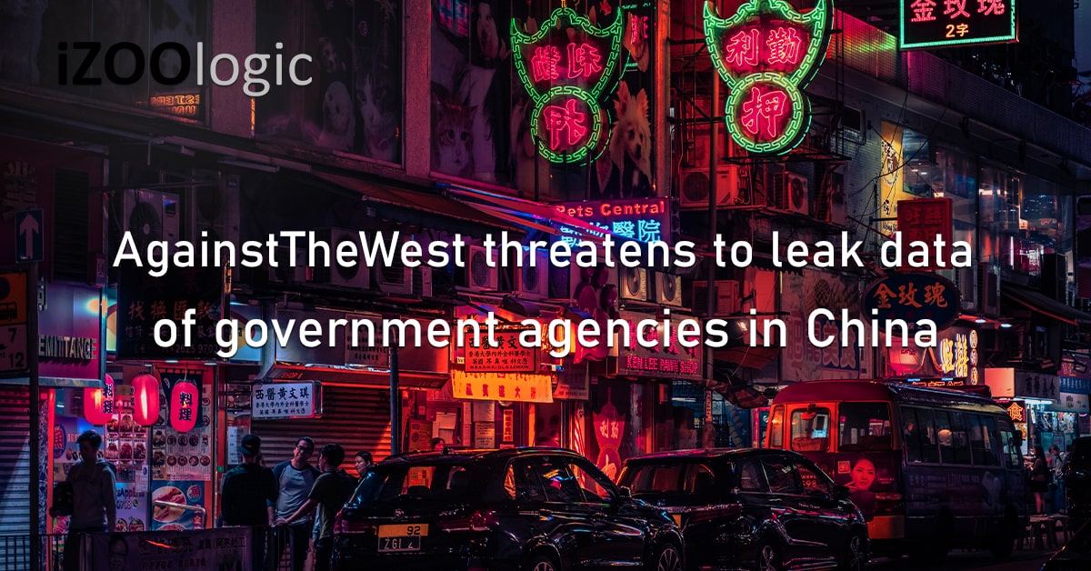 AgainstTheWest Data Leak Chinese Government China Dark Web Threat Hunting Cybersecurity Hacker Forum