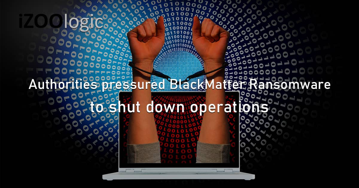 BlackMatter Ransomware Shutdown Policy Enforcement Threat Group