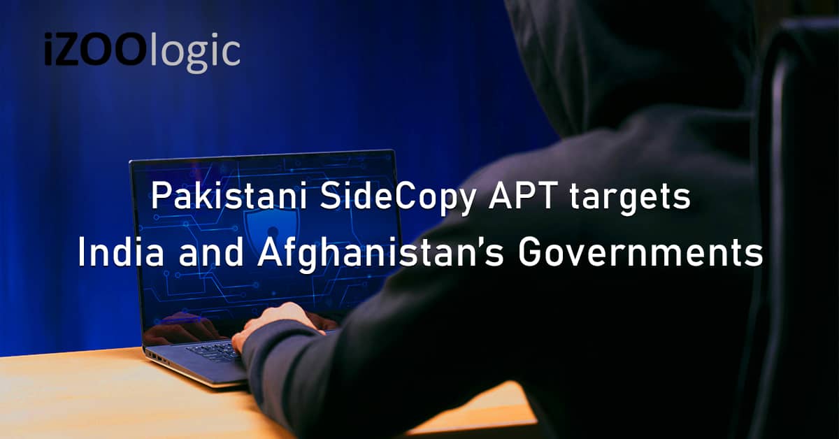 Pakistani Hackers SideCopy APT India Afghanistan Government Spear Phishing Brand Abuse Social Engineering