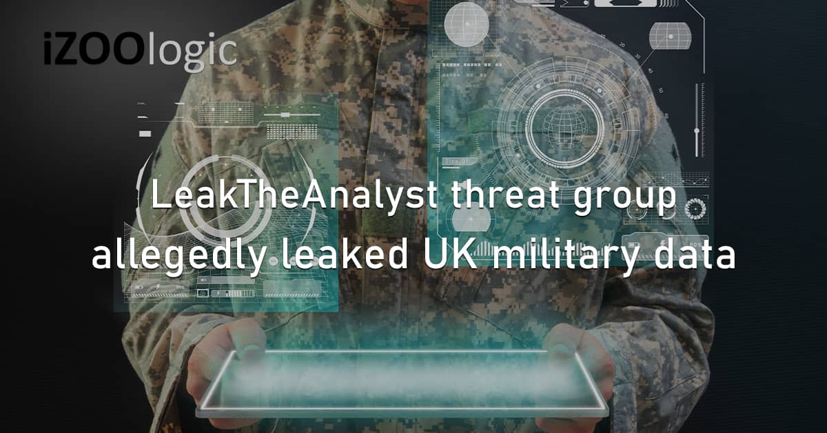 LeakTheAnalyst Threat Group Data Leak UK Military Ministry of Defense Dark Web Forum