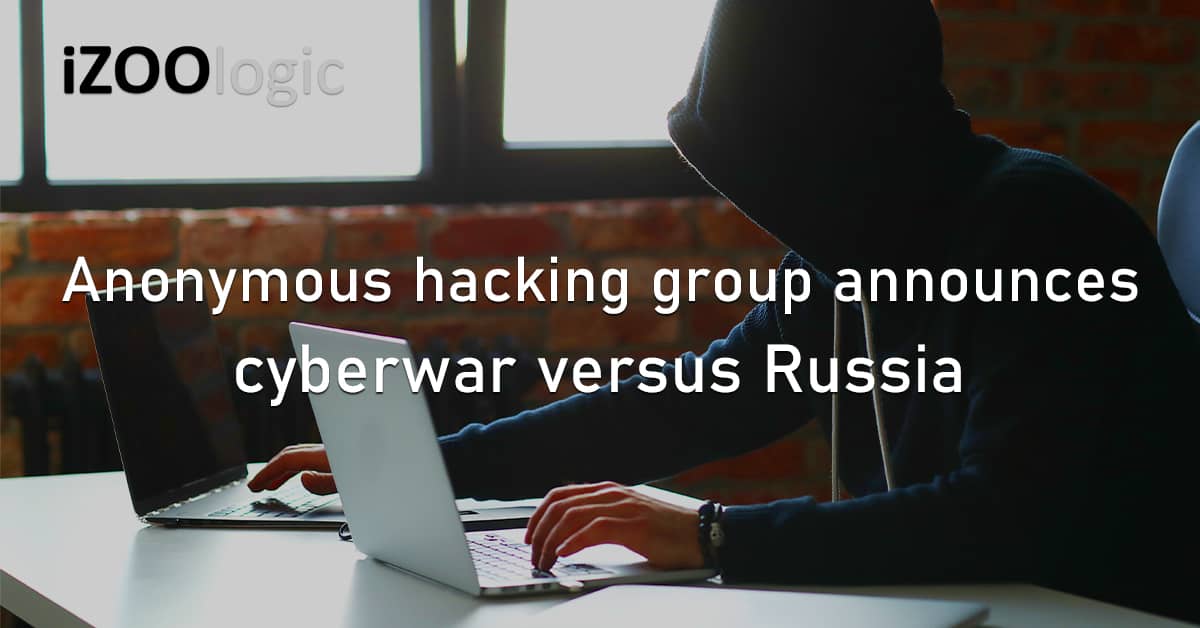 Anonymous Hacking Group Cyberwar Versus Russia Ukraine
