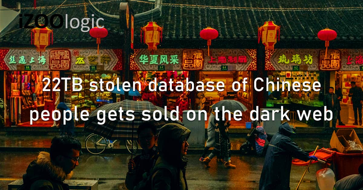 Stolen Database Compromised Data Chinese China Marketplace Dark Web Shanghai National Police Alibaba ElasticSearch
