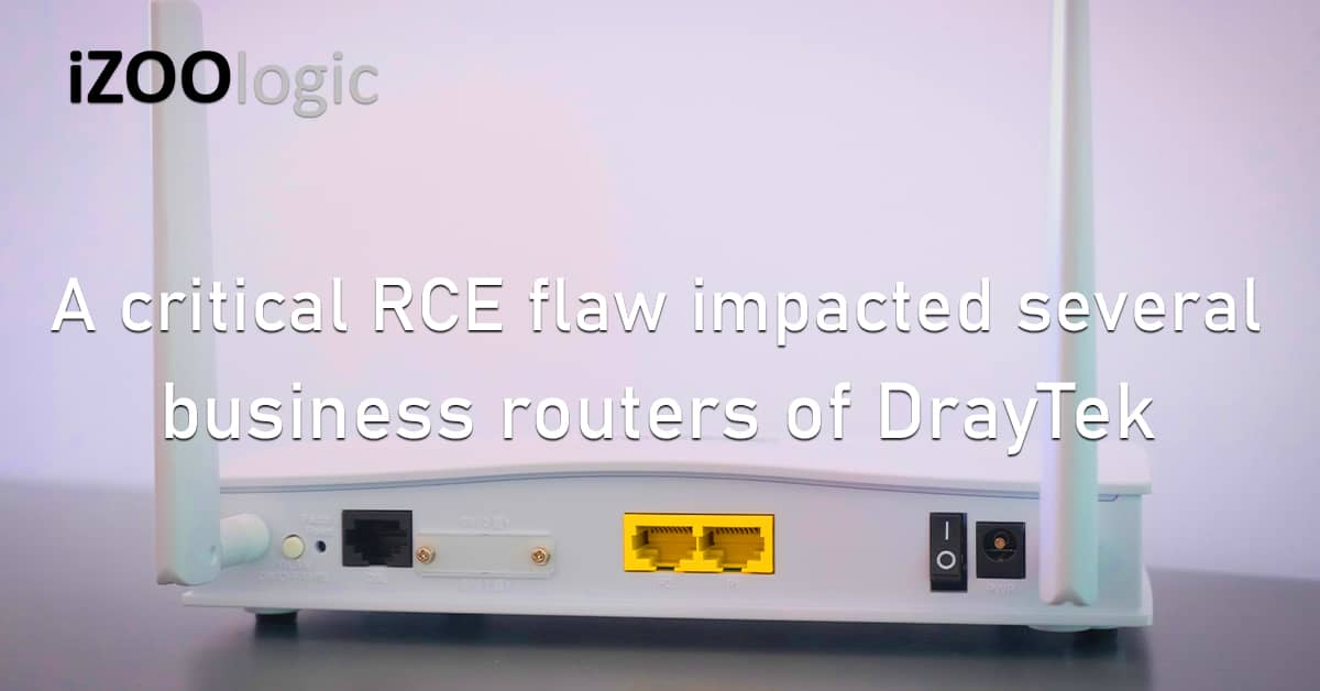 Critical RCE Flaw Vulnerability Business Routers DrayTek Hardware Exploit