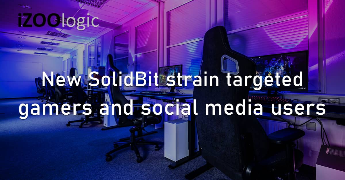 SolidBit Ransomware Strain Gamers Gaming Social Media League of Legends Github