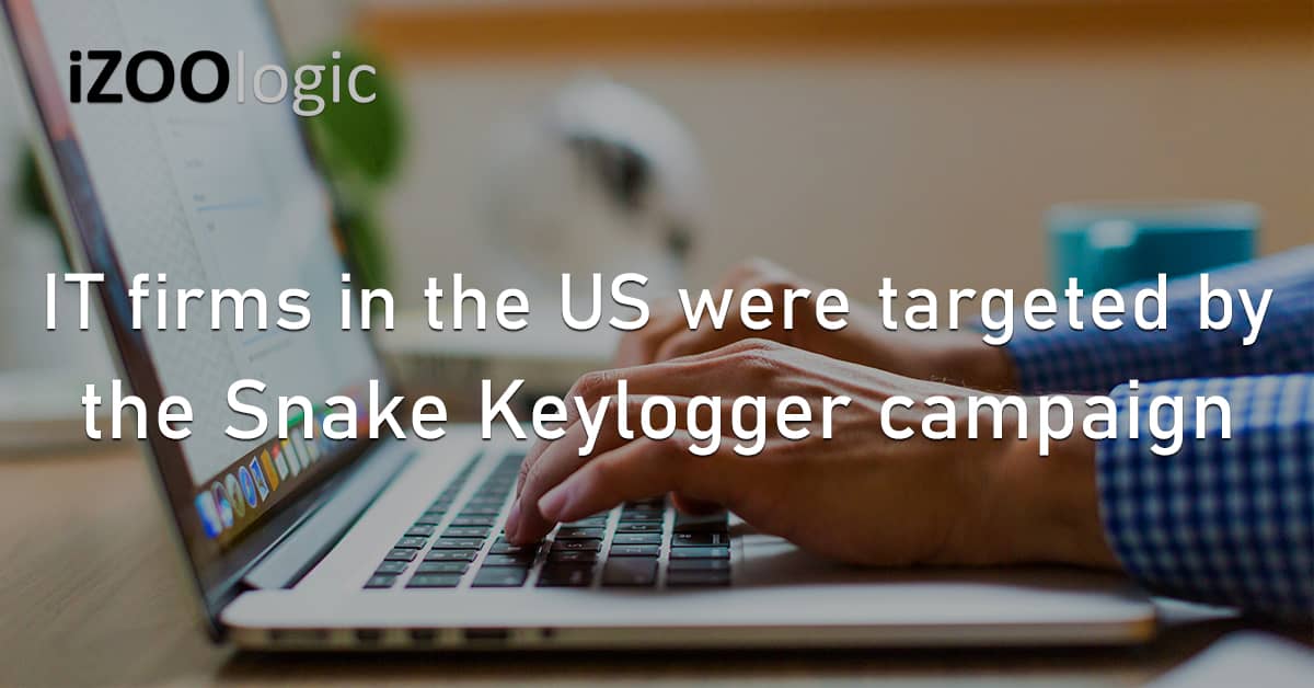 IT Firms Information Technology US Snake Keylogger Cyberattack Malware InfoStealer Phishing