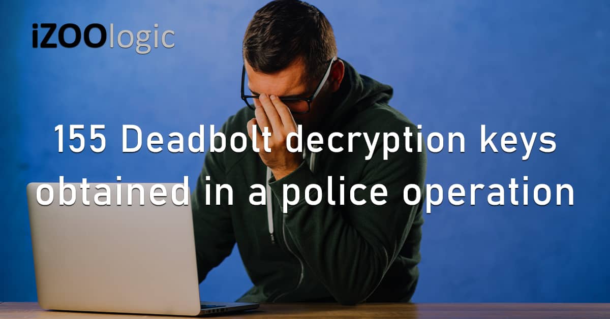 Deadbolt Ransomware Decryption Keys Police Operation Europe Netherlands