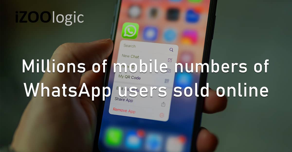 Mobile Numbers Data Leak WhatsApp Sold Dark Web