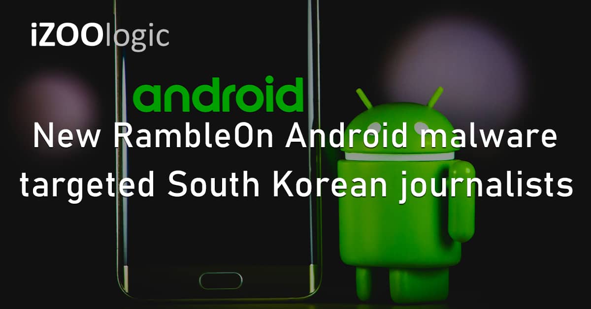 RambleOn Android Malware South Korean Journalists