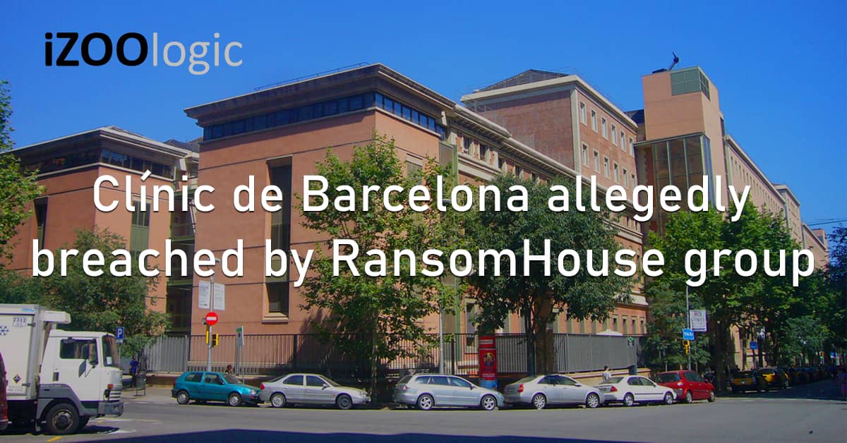 Clínic de Barcelona Hospital Healthcare Data Breach Operation Disruption RansomHouse Ransomware Hacker Group