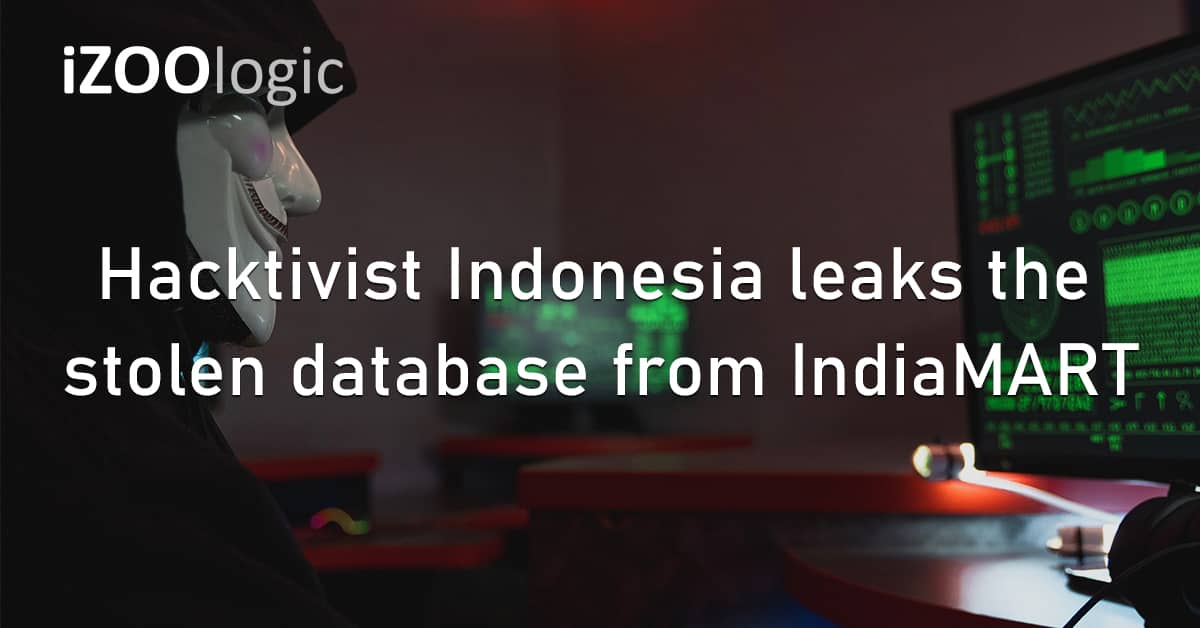 Hacktivist Indonesia Data Leak Stolen Database IndiaMART