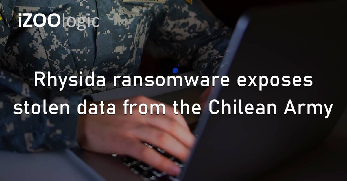 Rhysida Ransomware Stolen Data Chile Army South America Data Leak Dark Web Threat Actors