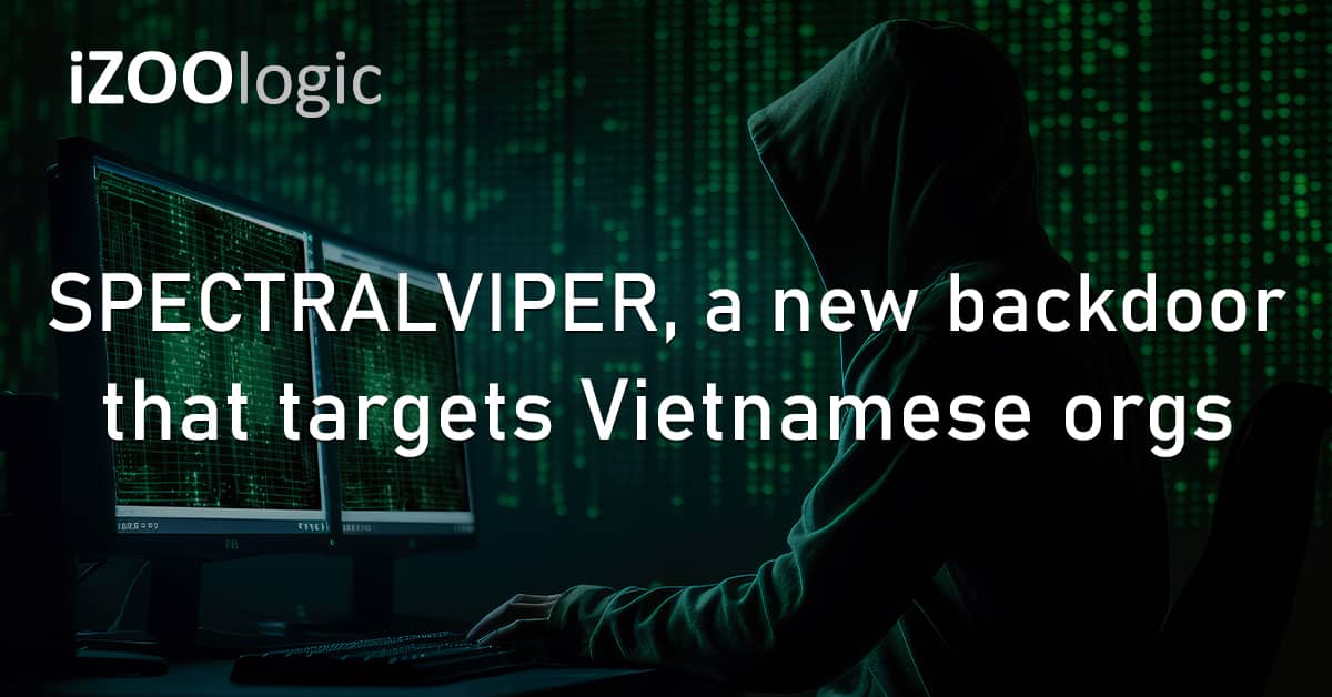 SPECTRALVIPER Malware Backdoor Vietnam Cybercrime REF2754 Threat Group Hacking