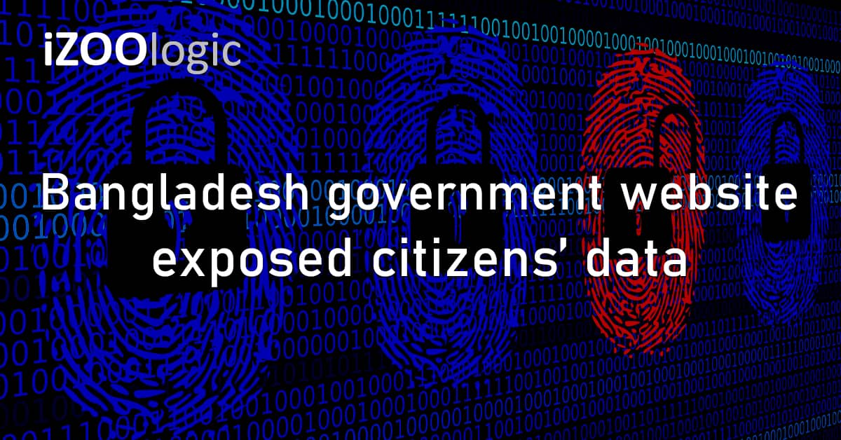 Bangladesh Government Website Exposed Data Citizen Data PII