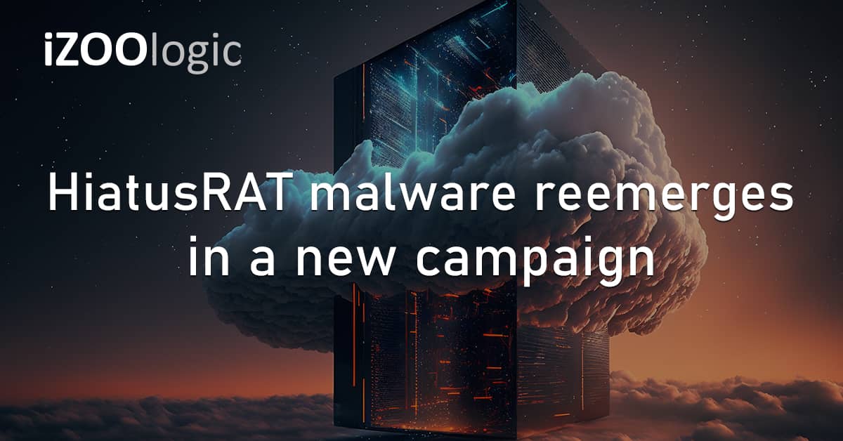 HiatusRAT Malware Cybercrime Campaign US Taiwan VPS