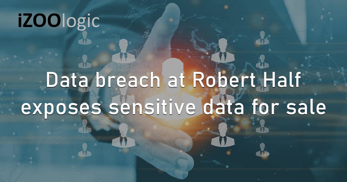 Data Breach Robert Half US Sensitive Data Database For Sale
