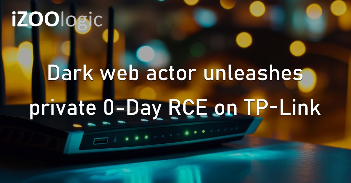 TPLink Dark Web Zero Day RCE