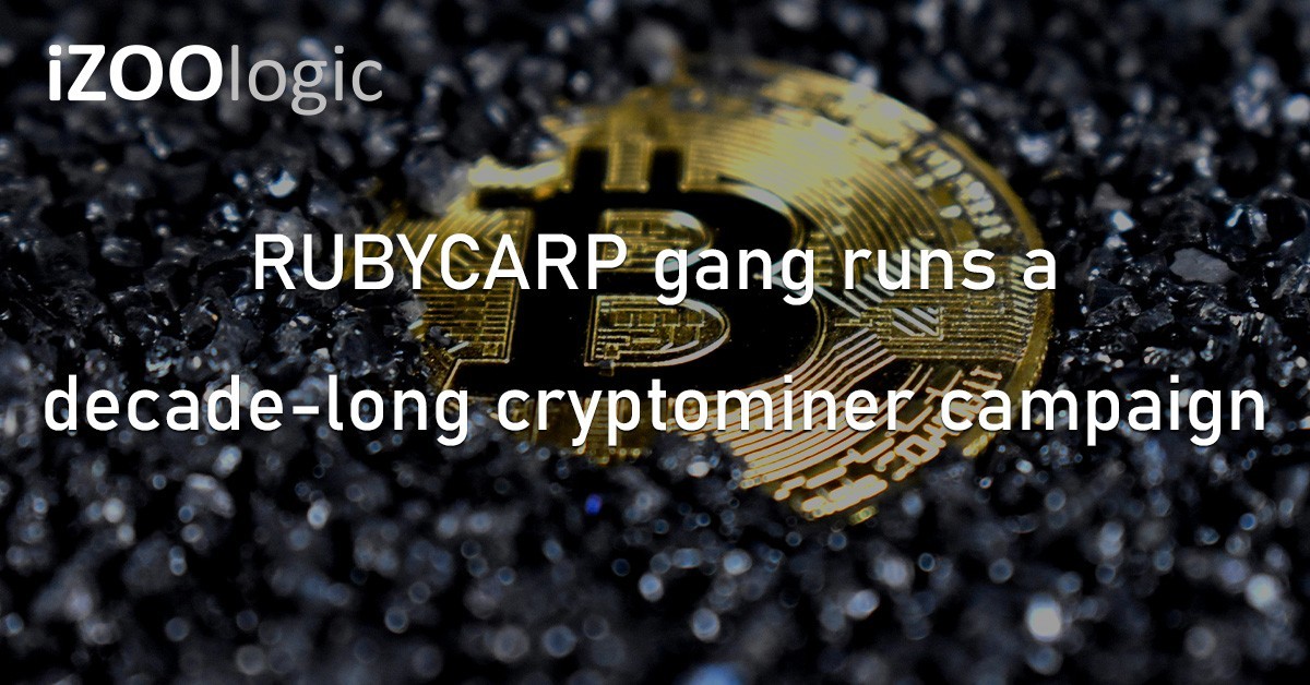 RUBYCARP Cryptominer Campaign Threat Group Phishing Europe