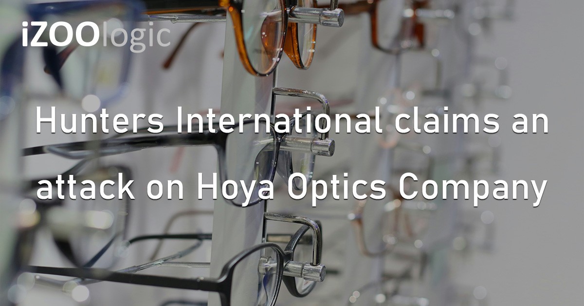 Hunters International Hoya Optics Ransomware Attack Japan Leaked Data
