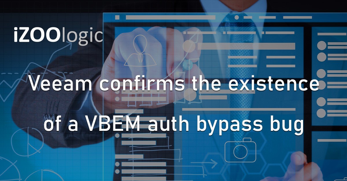 VBEM Web-Based Platform Veeam Security Flaw