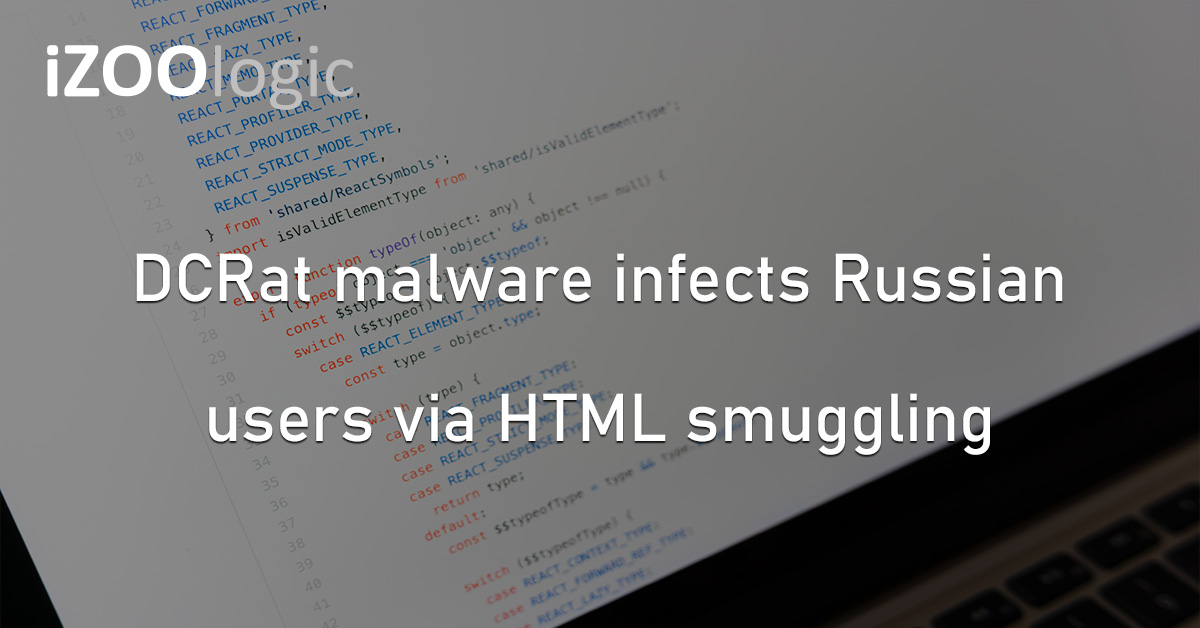 DCRat Malware HTML Smuggling Russia Phishing Campaign Cyberattack